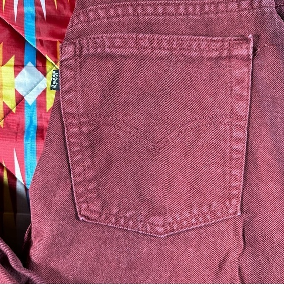 Vintage Levis 550 Red‎ Denim Relaxed Fit Tapered Leg Mom Jeans Women Sz 14 M Reg - Picture 7 of 13
